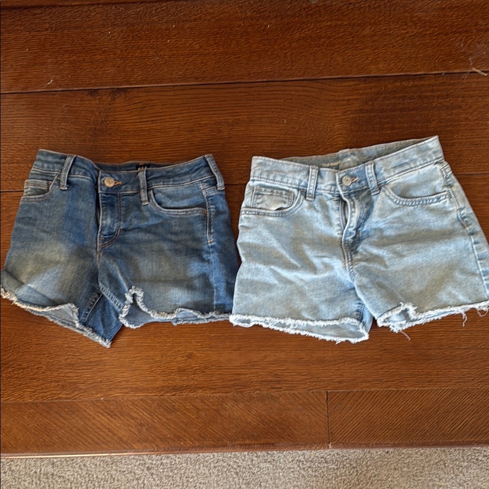 GAP Blue Jean Shorts Distressed Cutoff Style